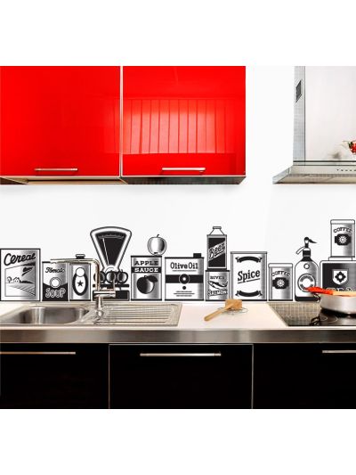 Vinilo Decorativo Para Cocina Vintage Kitchen